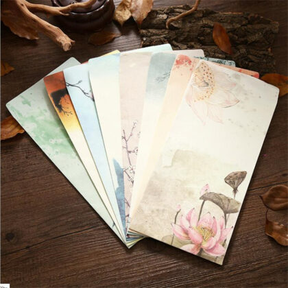 6pcs/set Chinese Style Paper Envelope Letter Paper Set